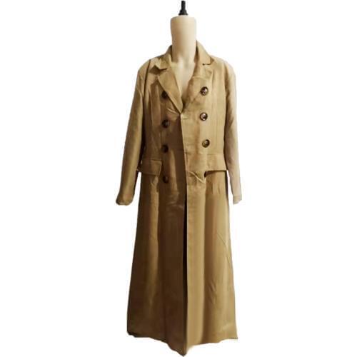 Who is Doctor Who Dr. Brown Cosplay Costume Long Trench Coat Suit Halloween For Men Custom Made