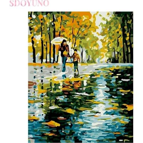 GATYZTORY Paint By Numbers For Adults Scenery Coloring By Numbers Diy Oil Painting By Numbers 40x50cm Home Decor