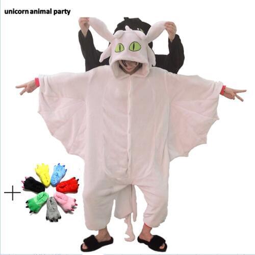 Kigurumi Onesies Cosplay halloween How to Train Your Dragon Toothless Adults Anime Costume Pajamas Pyjamas Hooded Sleepwear