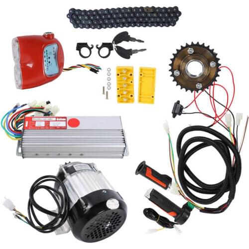 Electric Bike Motor Kit 48V 800W DC Brushless Motor Kit Electric Bike Tricycle Scooter DIY Motor Conversion Kit