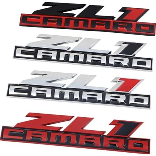 3D Metal ZL1 Car Sticker Front Grille Body Emblem Badge For Chevrolet Camaro ZL1 Colorado Z71 OFF ROAD 4X4 SIERRA Accessories