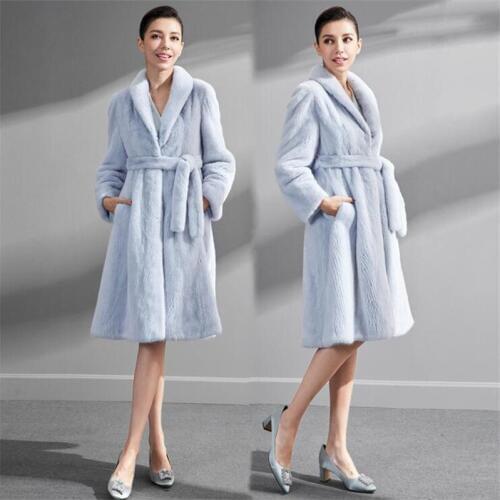 MSAISS S-6XL 2017 Winter Warm Artificial Decent Faux wool Fur Coat Warm mink coats Long fur jacket Big Size