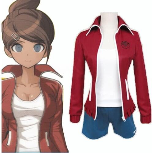 Anime New Danganronpa V3 Cosplay costumes asahina aoi uniform Coat / vest / shorts anime Womens halloween costumes