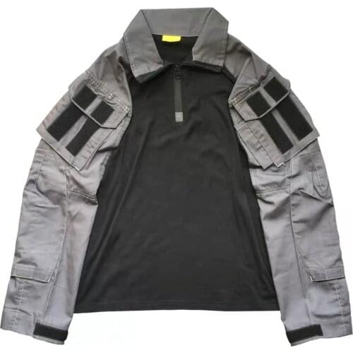 Upgrade Tactical Military Camouflage Unifrom Shirt Pant Army Fan Outdoor Combat Training Clothes Field CS Equipment Tops Trouser