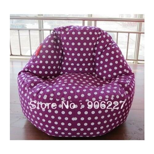 EXTRA LARGE SIZE !! Purple dots beanbag lounge, adults bean bags - free shipping