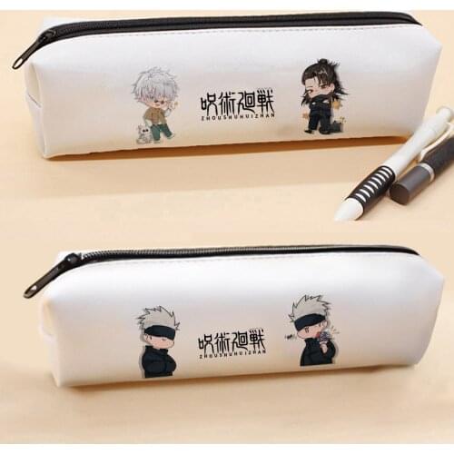 Pen Bag Anime Jujutsu Kaisen Gojo Satoru Cartoon Stationery Pencil Box Pencil Case School Supplies Storage Bag Student Cosplay