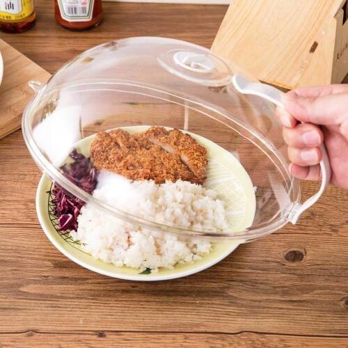 OTHERHOUSE Plastic Food Cover Table Food Splatter Guard Protector Kitchen Food Dish Cover Microwave Hover Anti-Sputtering Cover