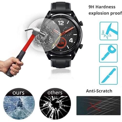 Smart Watch Film 9H Hardness Anti-Scratch Screen Protector for Huawei Watch GT GT2 GT2 Pro Protective HD Tempered Glass Film