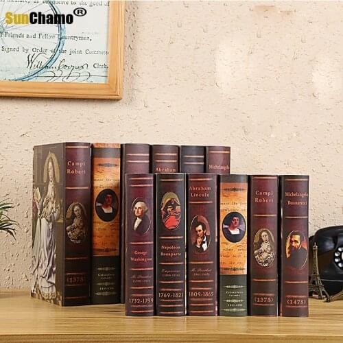 Creative Photographing Props Fake Books Living Room Cafe Office Ornaments Imitation Book Shells Murals Books Furnishing Gifts