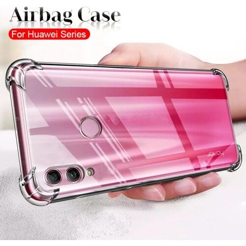 Luxury silicone case for huawei y9 y7 pro y6 prime 2019 y5 lite 2018 covers coque fitted mobile phone accessories bumper cases