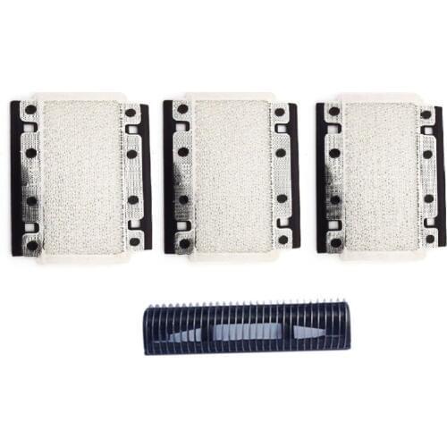 1x Razor Cutter Blade+3 Foil Screen for Braun Series 3000 3310 3315 3600 3610 3612 3614 3732 5629 3774 5632 Shaver Foil Mesh Net