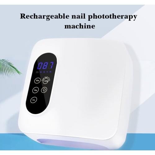 72w Cordless Led Nail Lamp Rechargeable UV Led Nail Dryer Wireless Fast Nail Polish Curling Nail Lights Nail Art Manicure