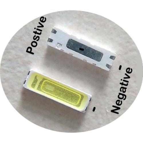 100pcs 7020 LED 3v Backlight 0.5W 55LM Cool white LCD Backlight for TV Application smd 7020 diode