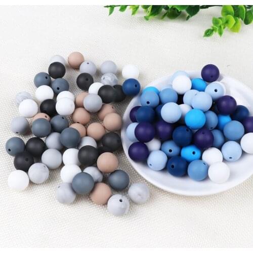 TYRY,HU 50pcs Silicone beads Chew Bead For Baby Teether Food Grade Silicone Baby Accessories Nurse Gift Making Free Shipping