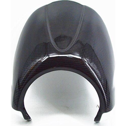 Universal Cafe Racer Carbon Fiber Upper Front Headlight Cover Fairing