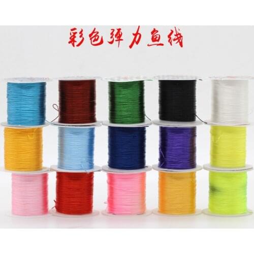 0.8mm Multicolor Transparent Stretch Elastic Beading Rope String/Thread DIY beads line cord for Jewelry Making Bracelet&Necklace