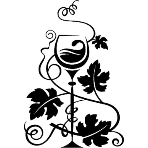 11.8cm*17.3cm Wine Grapes Winemaking Vinyl Car Sticker Decor