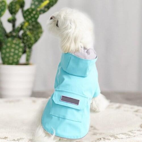 Pet Waterproof Reflective Hooded Raincoat Dog Outdoor Clothes Pet Raincoat For Small Medium And Large Dogs