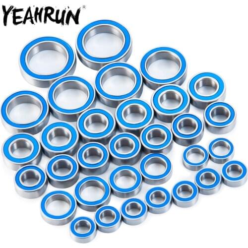 YEAHRUN 32Pcs Metal Wheel Hubs Bearing Kit for Redcat Gen8 1/10 RC Crawler Car Truck Upgrade Parts Accessories