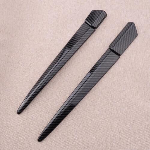 4pcs Carbon Fiber Style Side Door Rear View Mirror Pillar Decor Trim Cover Fit for Honda Civic 10th 2016 2017 2018 2019 2020