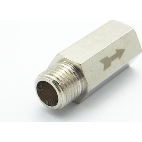 1/4" BSP Male x 1/4" BSP Female Thread Brass Check Valve One Way Non-return Valve For Water Oil Gas