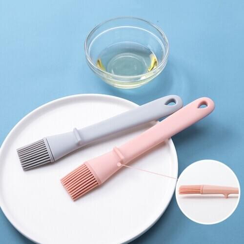 1PC Silicone BBQ Basting Brush Heat-Resistant Seasoning Brush Food Cooking Brush Pastry Baking Brush Kitchen Grilling Brush