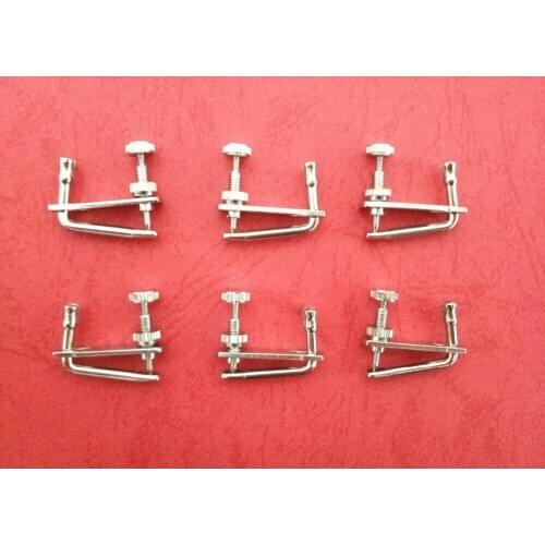 4pcs New style Silver color violin String Adjuster fine tuners 3/4-4/4 size