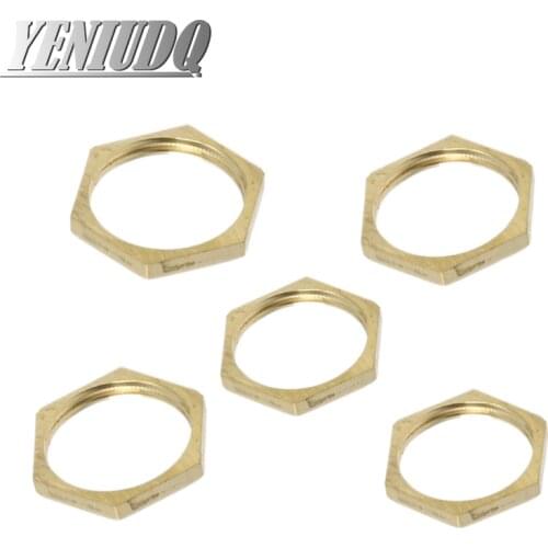 5pcs Copper Hex Lock Nuts Pipe Fitting 1/8" 1/4" 3/8" 1/2" 3/4 Female Thread Hexagonal shank cap