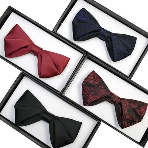 Brand New Mens Bow Tie High Quality Fashion Formal Bowtie for Men Wedding Party Butterfly Tie With Gift Box