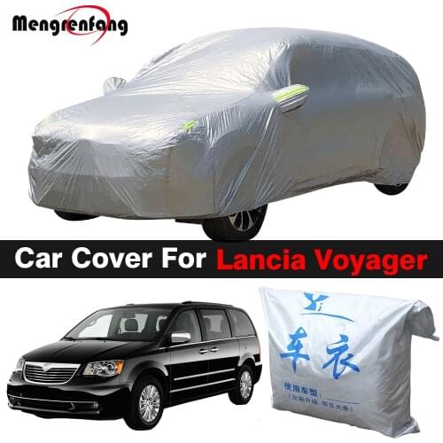 Full Car Cover MPV Outdoor Anti-UV Sun Shade Snow Rain Dust Protection Cover For Lancia Voyager Grand Voyager
