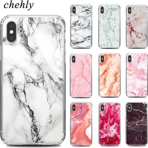 Marble texture pattern Phone Case for iPhone 6s 7 8 11 Plus Pro X XS Max XR Cases Soft Silicone Fitted TPU Covers Accessories