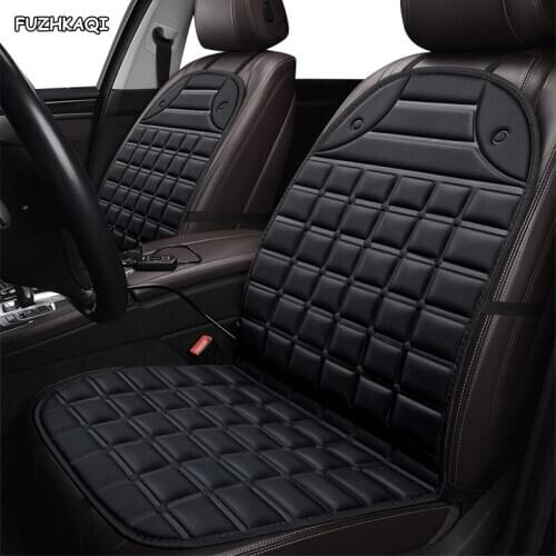 FUZHKAQI 12V Heated car seat cover for Suzuki swift sx4 grand vitara Kizashi S-CROSS VITARA Baleno Winter Pad Cushions styling