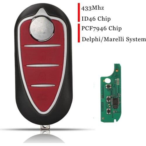 Jingyuqin For Alfa Romeo 147 159 Mito 2008 - Delphi Bsi Giulietta ( 2010 - 2016 ) Marelli Bsi Hitag 2 Pcf7946 Chip 434mhz