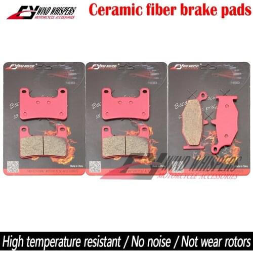 Motorcycle Ceramic Front Rear Brake Pads For Suzuki GSXR 600 GSXR600 750 2006-2010 GSXR1000 2007-2010 Hayabusa GSX1300R 2008-12