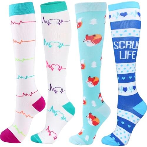 New Compression Stockings Running Women Men Calf Compression Socks Fit Medical Varicose Veins Anti Fatigue Magic Nursing Socks