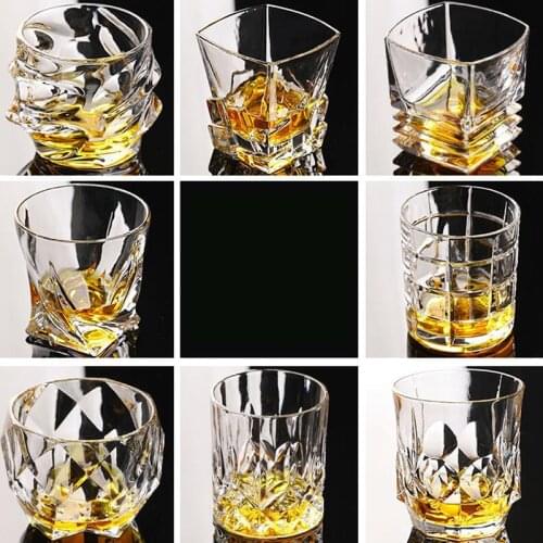 Square Crystal Whiskey Glass Cup For the Home Bar Beer Water and Party Hotel Wedding Glasses Gift Drinkware
