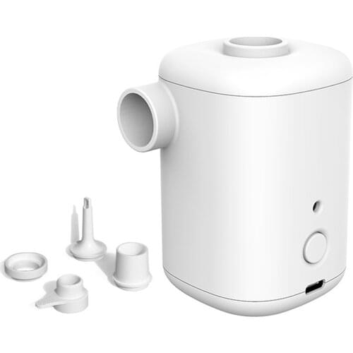 2200Pa Mini Electric Air Pump with Inflation and Deflation Cordless 3000mAh Rechargeable Inflation Air Pump with 4PCS Nozzles