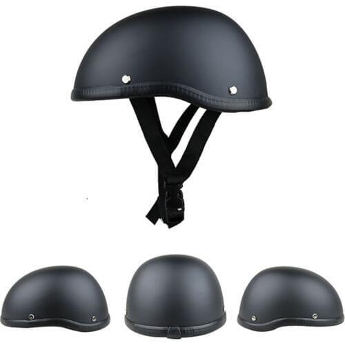 Motorcycle Half Helmet with Quick Release Buckle, Impact Resistance, Half Face Safety Cap Fit for Bike Cycling Suits Men Women