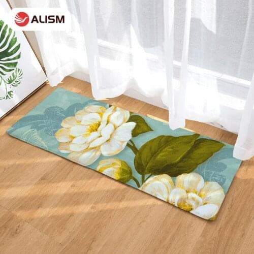 Long Kitchen Mat Anti-slip Floor Mat Bedroom Bedside Carpet Chinese Ink Style Entrance Doormat Living Room Carpets And Rugs