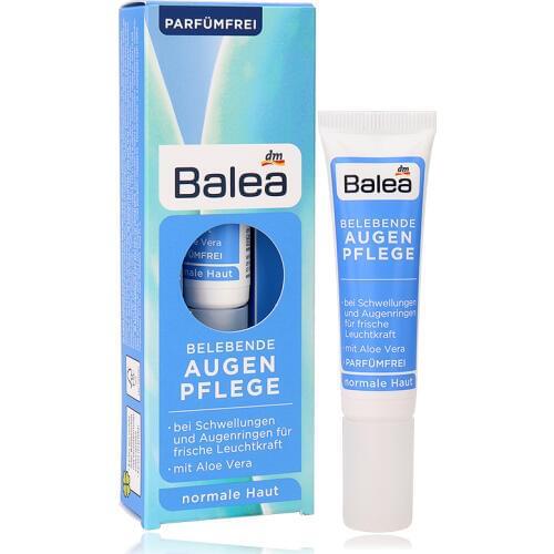 Germany Balea Invigorating Revitalizing Moisturizing Aloe Vera Vitamin E Eye Cream Fight Swelling Dark circles Puffiness