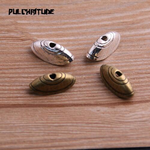 16pcs 8*8*20mm Two Color Receptacle Hollow Oval DIY Spaced Jewelry Accessories Charms For Jewelry Making