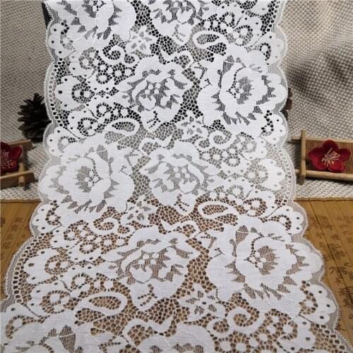 RR75033 Hot sale 23cm nylon spandex lace trim for lingeries