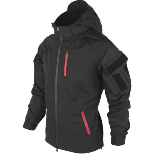 [TRN]BAC Outdoor Tactical Coat Spring Autumn Hoodie Combat Clothes Without Liner Outdoors Tactics Clothes - (Black) S M L XL XXL