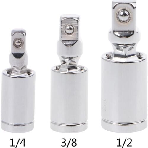 1/4\" 3/8\" 1/2\" Universal Joint Set Ratchet Angle Extension Bar Socket Adapter Manual and Pneumatic 360 Rotary Adapter