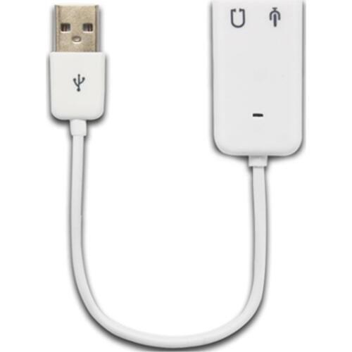 USB Sound Card Virtual 7.1 3D External USB Audio Adapter USB to Jack 3.5mm Earphone Micphone Sound Card for Laptop Notebook PC