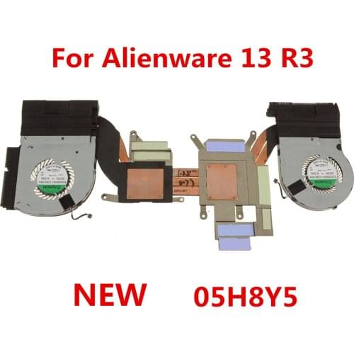 NEW For Dell Alienware 13 R3 Laptop CPU Graphics Cooling Heatsink Fan Assembly 5H8Y5 05H8Y5