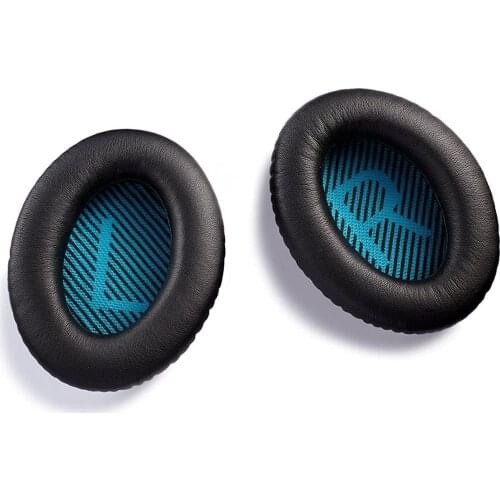 Replacement Ear Pads for Bose QuietComfort QC25, AURTEC Headphones Earpads Cushion with Memory Form and Protein Leather, Black