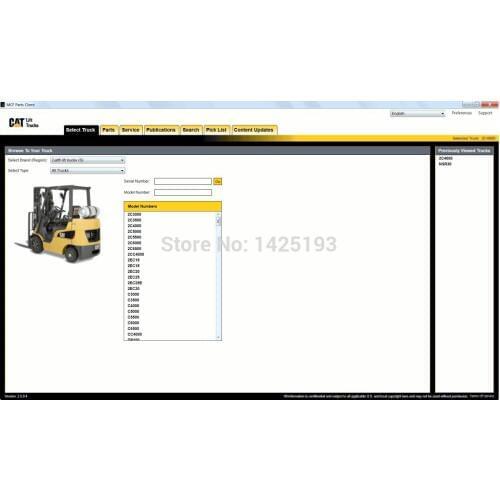 Cat Lift Trucks 2021 (MCFS) Spare Part Catalogue