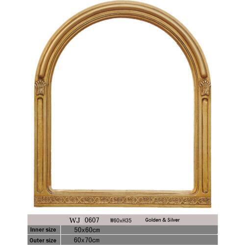 Mirror frame golden or silver frames for home decoration wall art