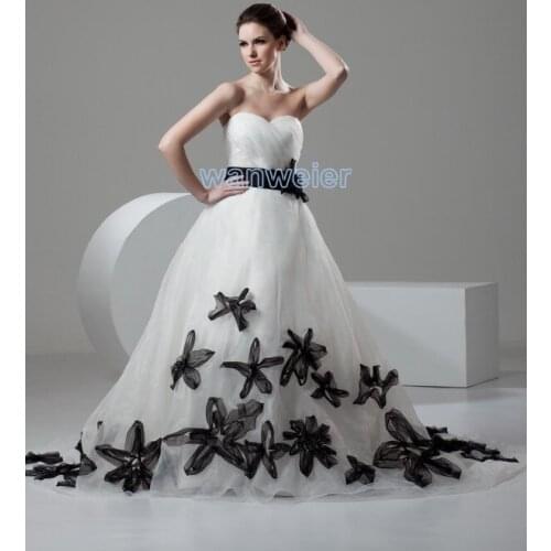 Free shipping 2016 new design hot sale custom size/color bridal gown small train white/ivory handmade flowers Bridesmaid Dresses